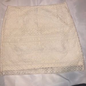 H&M Cream Skirt